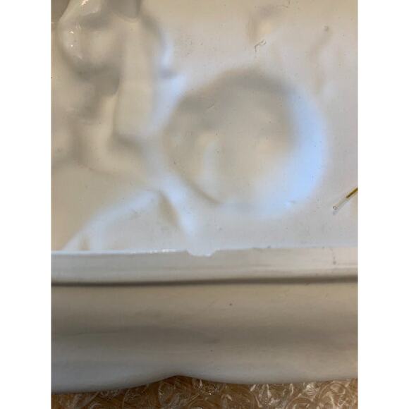 Set of 4 Vintage Ceramic Dimensional Pictures of Boys and Girls Japan - Picture 11 of 11